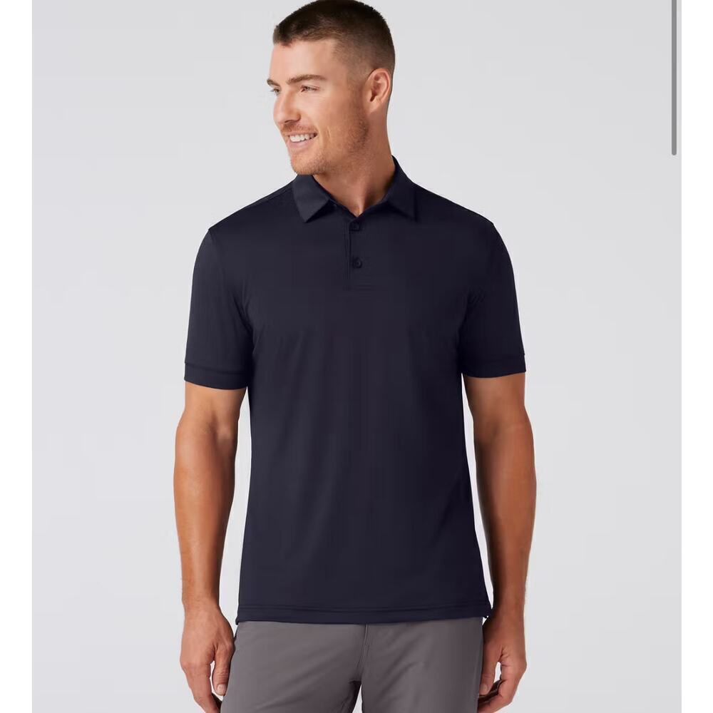 Mizzen+Main Dark Blue Polo Shirt
